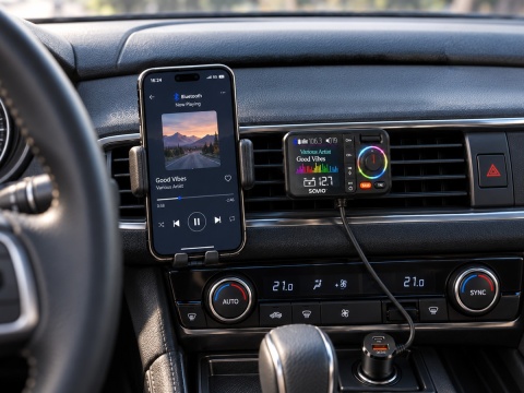 Transmiter FM z Bluetooth i ładowarką PD TR-20