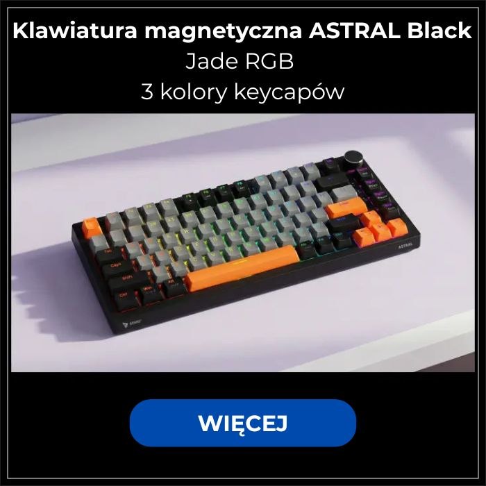 klawiatura magnetyczna czarna astral